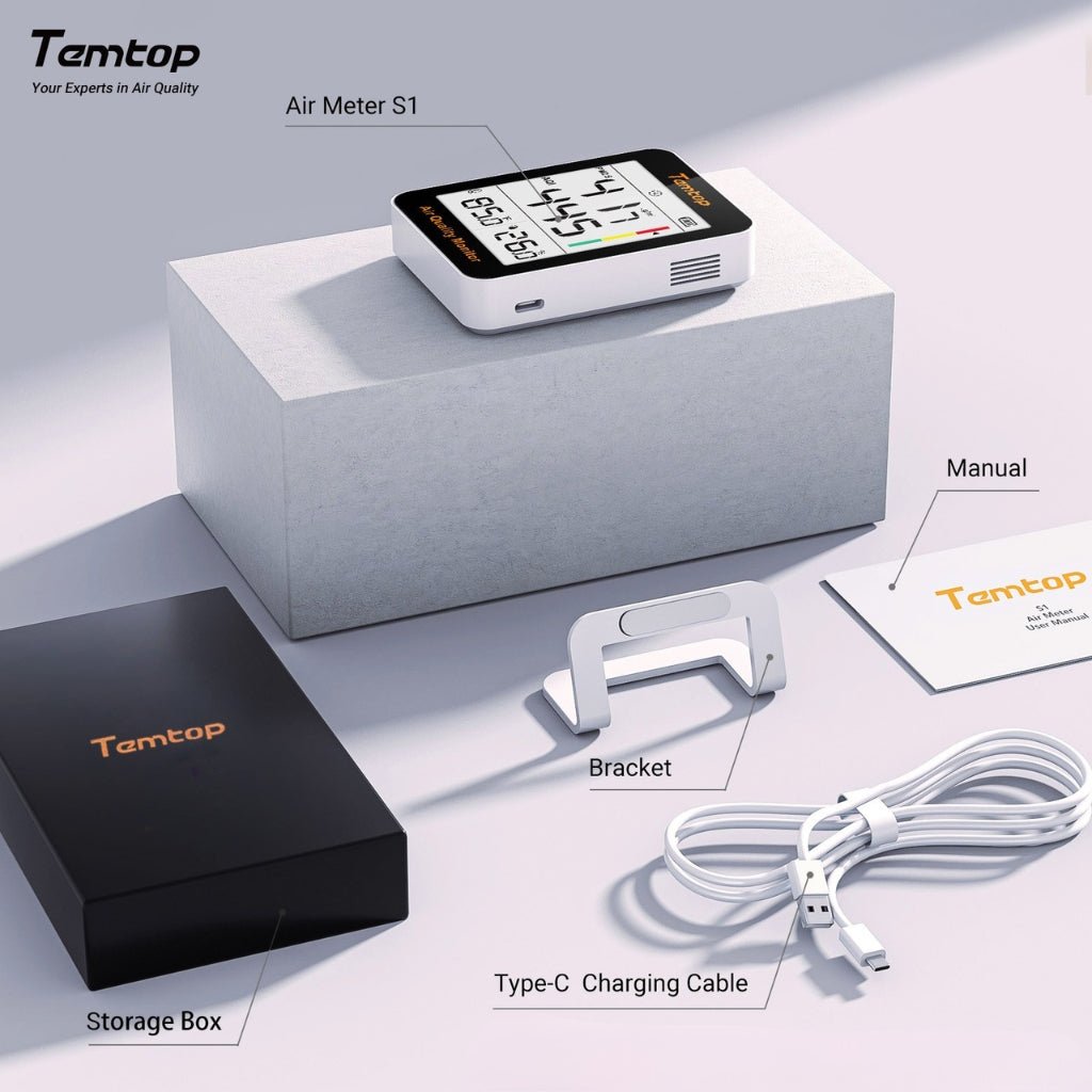 Temtop S1+ Air Quality Monitor - Snap Air
