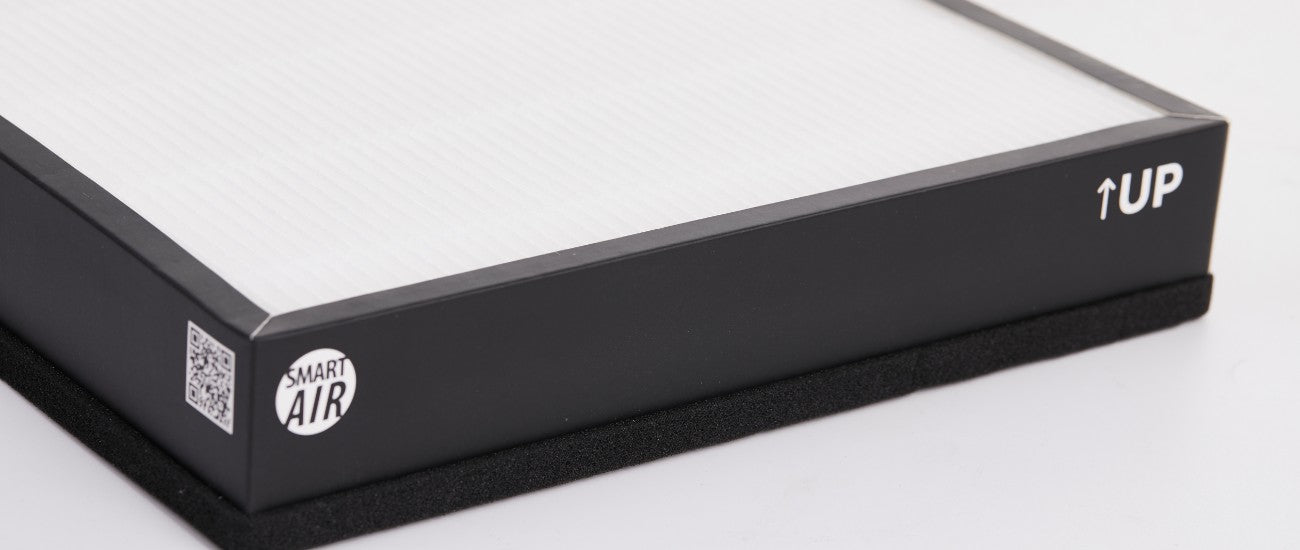 Close up of Smart Air Sqair H12 HEPA filter