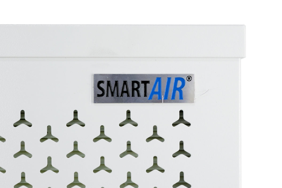 Close up of Smart Air Blast air purifier with white background
