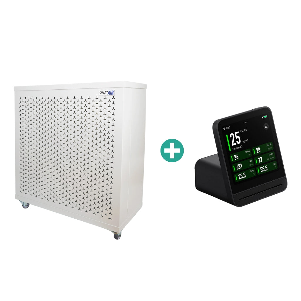 Pro Clean Air Set: Smart Air Blast Mini Mk II + QP Pro 2 Monitor