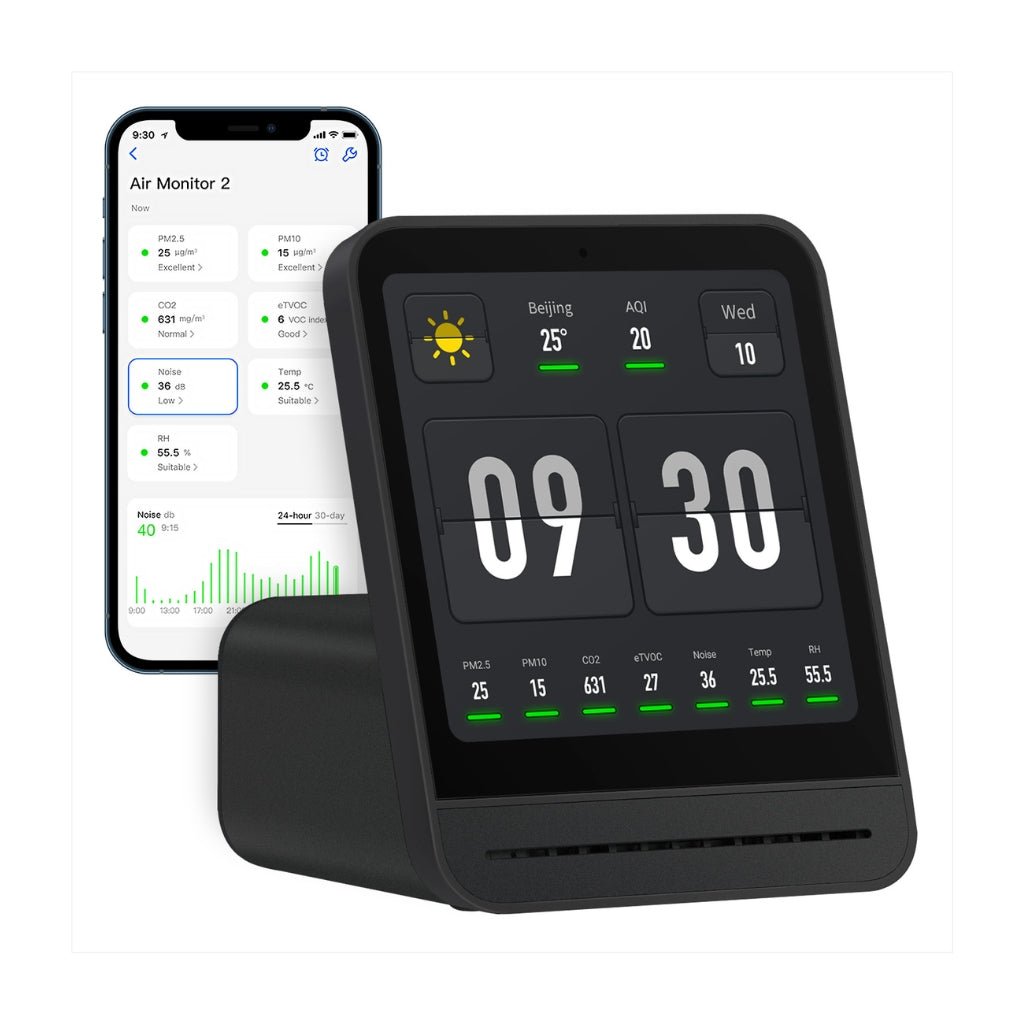 QP Pro 2 Air Quality Monitor (Black) - Snap Air