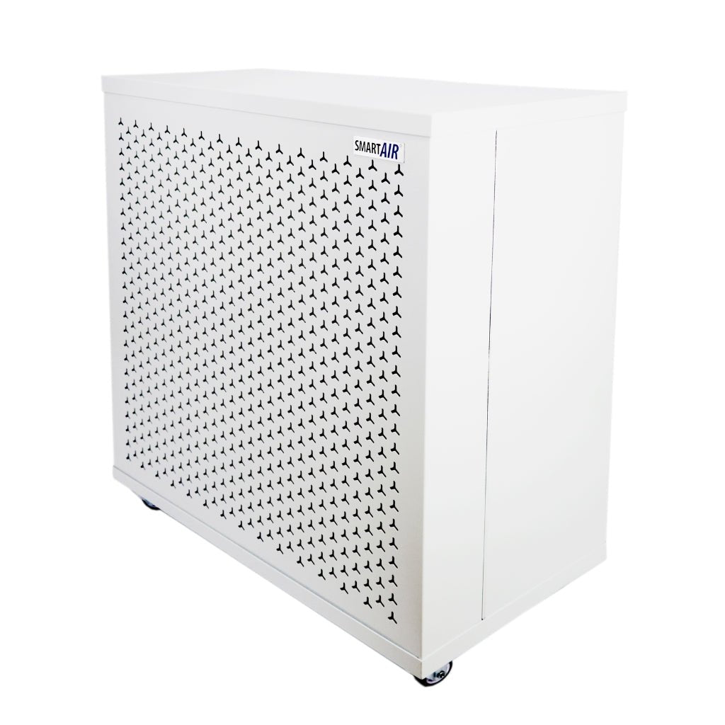 Front-side view of Smart Air Blast Mini Mk II Air Purifier with white background