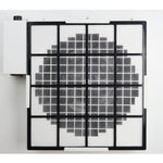 Closeup of fan and pre-filter on Smart Air Blast Mk II Air Purifier with white background