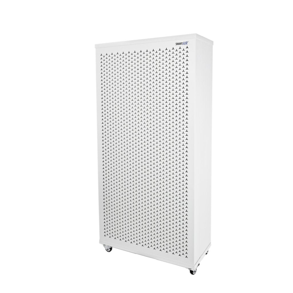 Front angled view of Smart Air Blast Mk II Air Purifier on white background