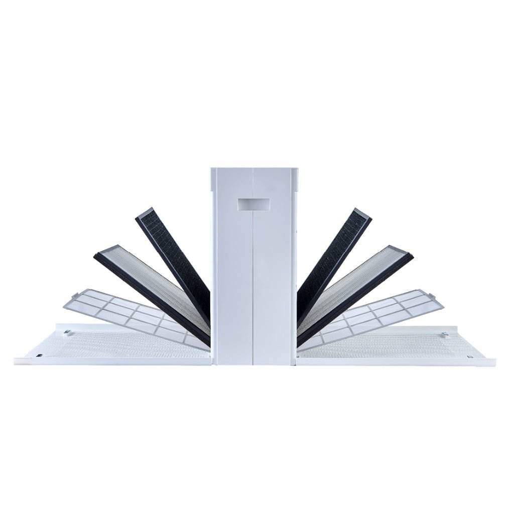 View of filters coming out of both sides of Smart Air SA600 Air Purifier