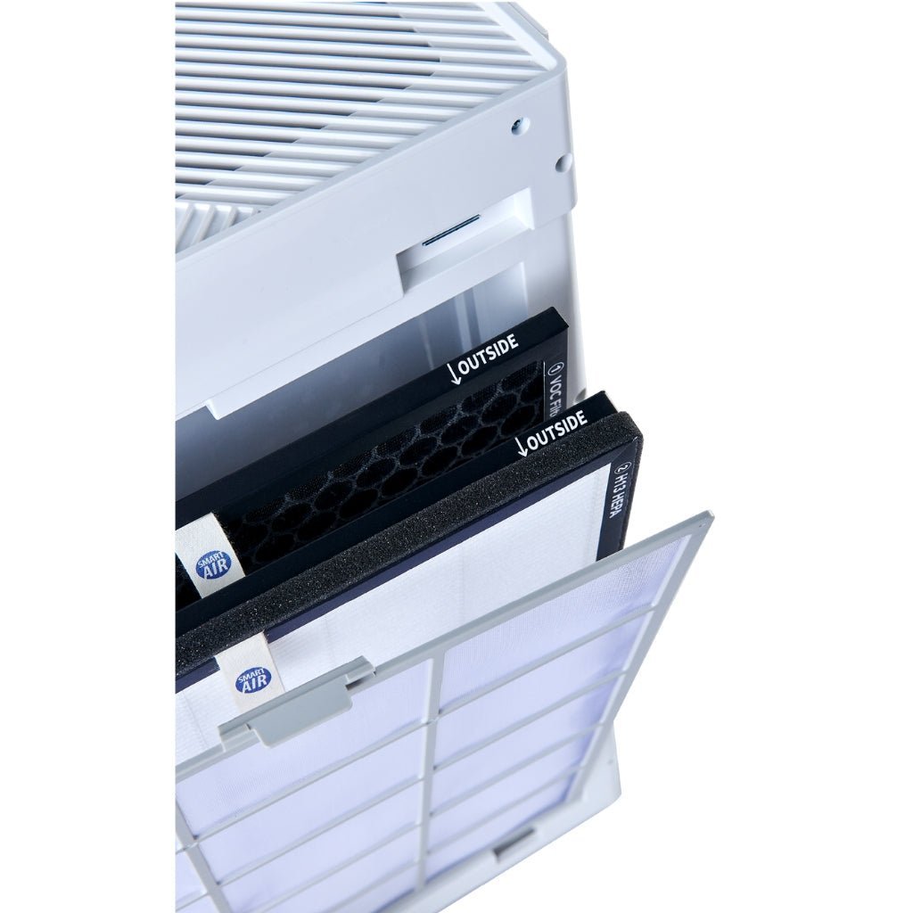 View of all three filters including pre-filter on Smart Air SA600 Air Purifier