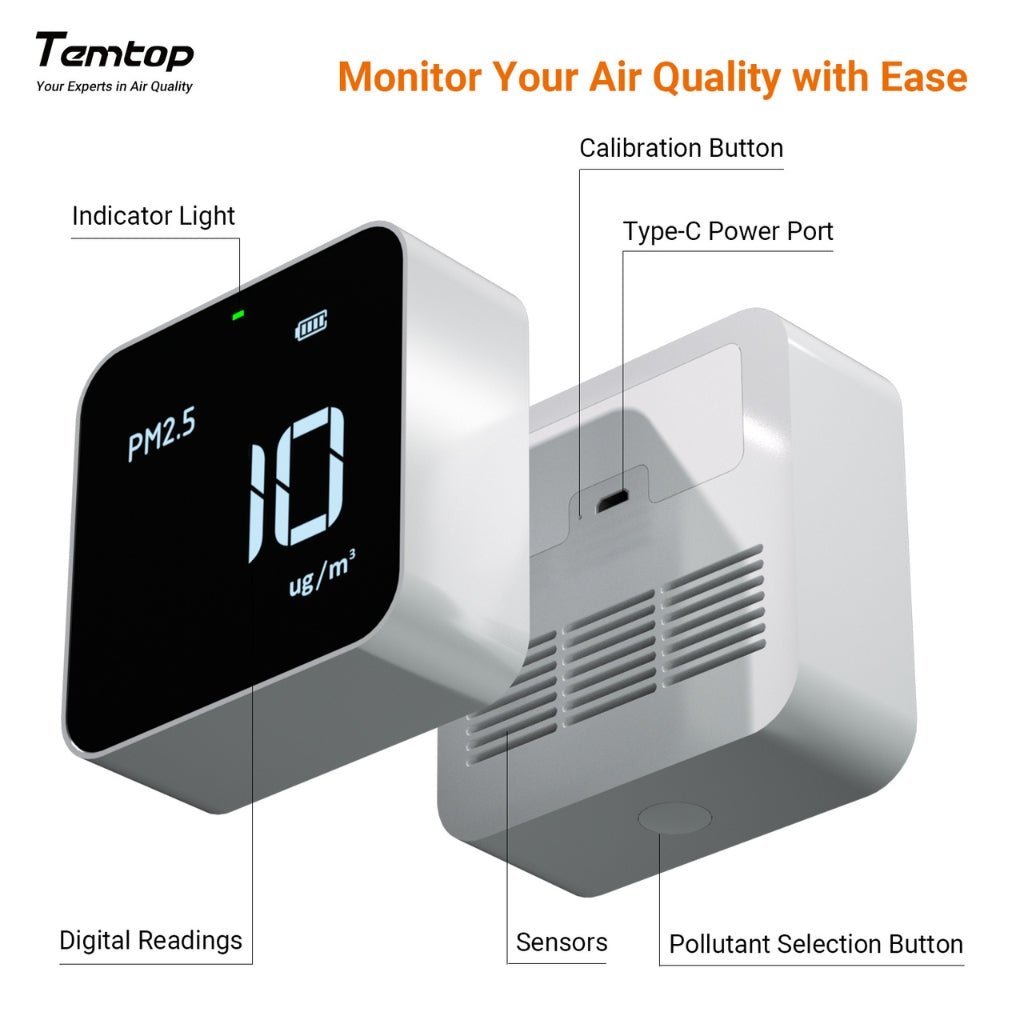 Temtop M10 Air Quality Monitor - Snap Air