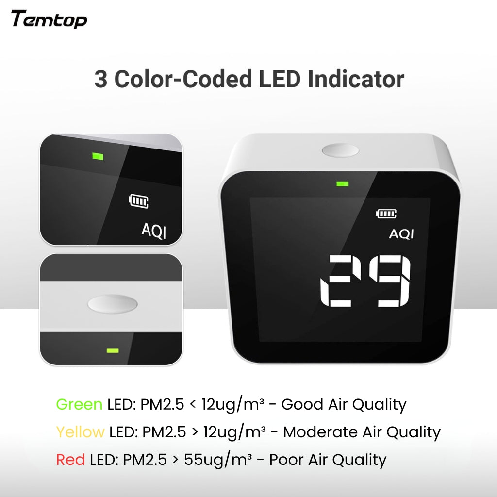 Temtop M10 Air Quality Monitor - Snap Air