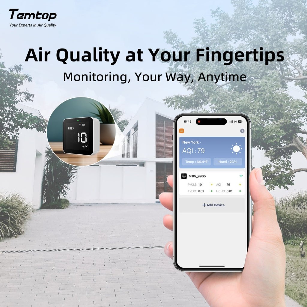 Temtop M10i Air Quality Monitor - Snap Air